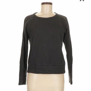 James Perse Black Crewneck Sweatshirt for Women